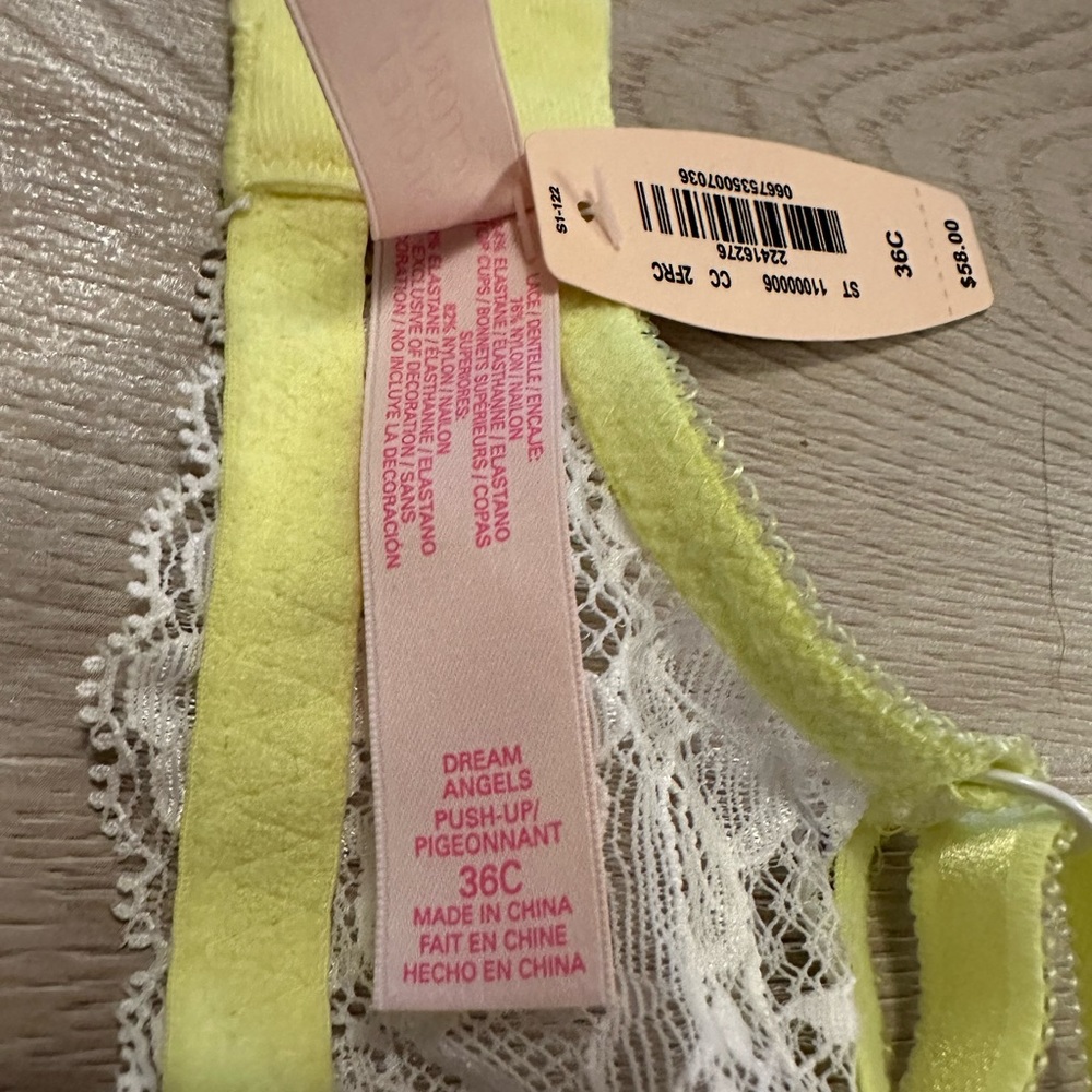 NWT Victoria’s Secret Dream Angel’s Push Bra with Rhinestones - Picture 3 of 3